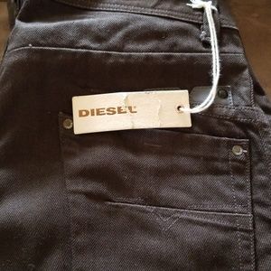Brown diesel regular slim men jeans.